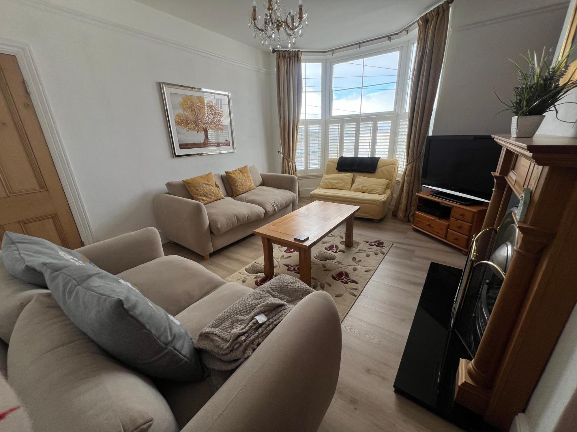 Spacious First Floor Family Flat, Sea View Torquay Luaran gambar
